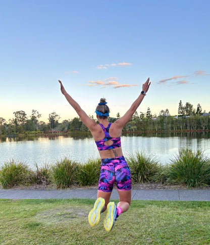 Cardio Queenz Mid Short - Women - Tropical Breeze