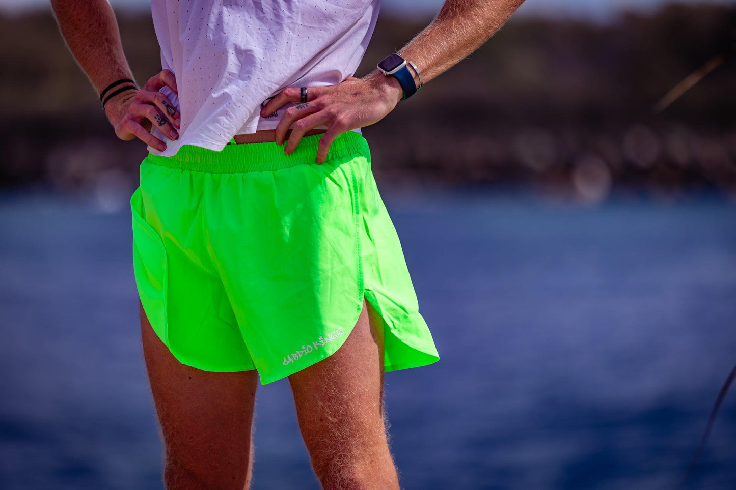 Running Shorts - Adult - Neon Green - Cardio Kingz