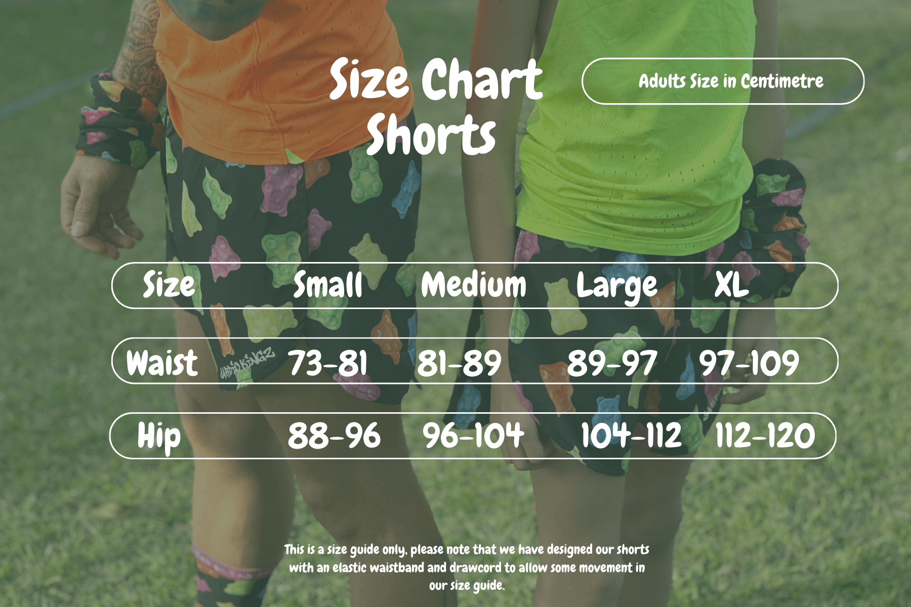 Cardio_Kingz_Shorts_Size_Chart_Adults - Cardio Kingz