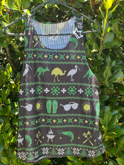 Straya Ugly Christmas Singlet - Mens