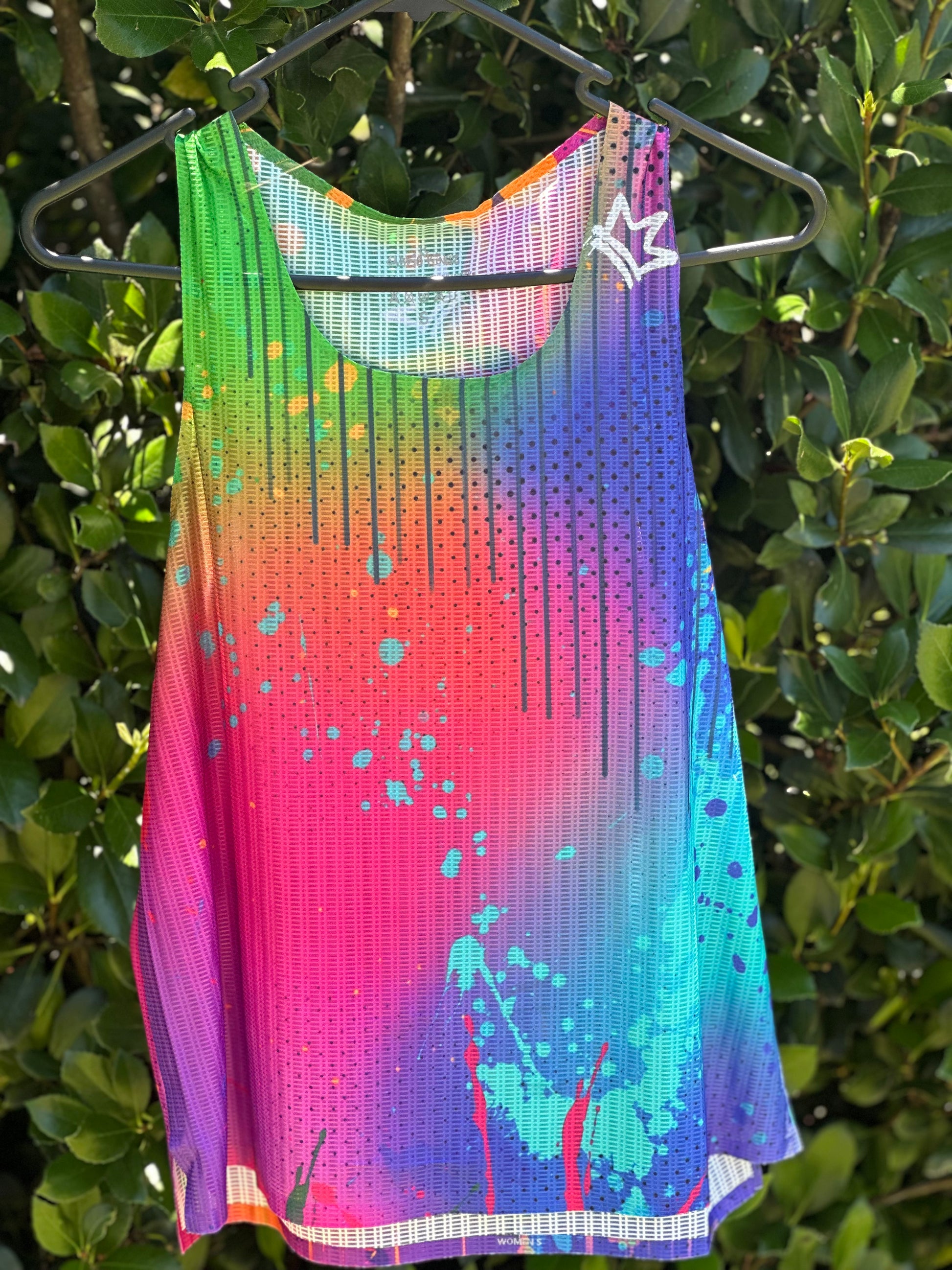 Mens Running Singlet Technicolour