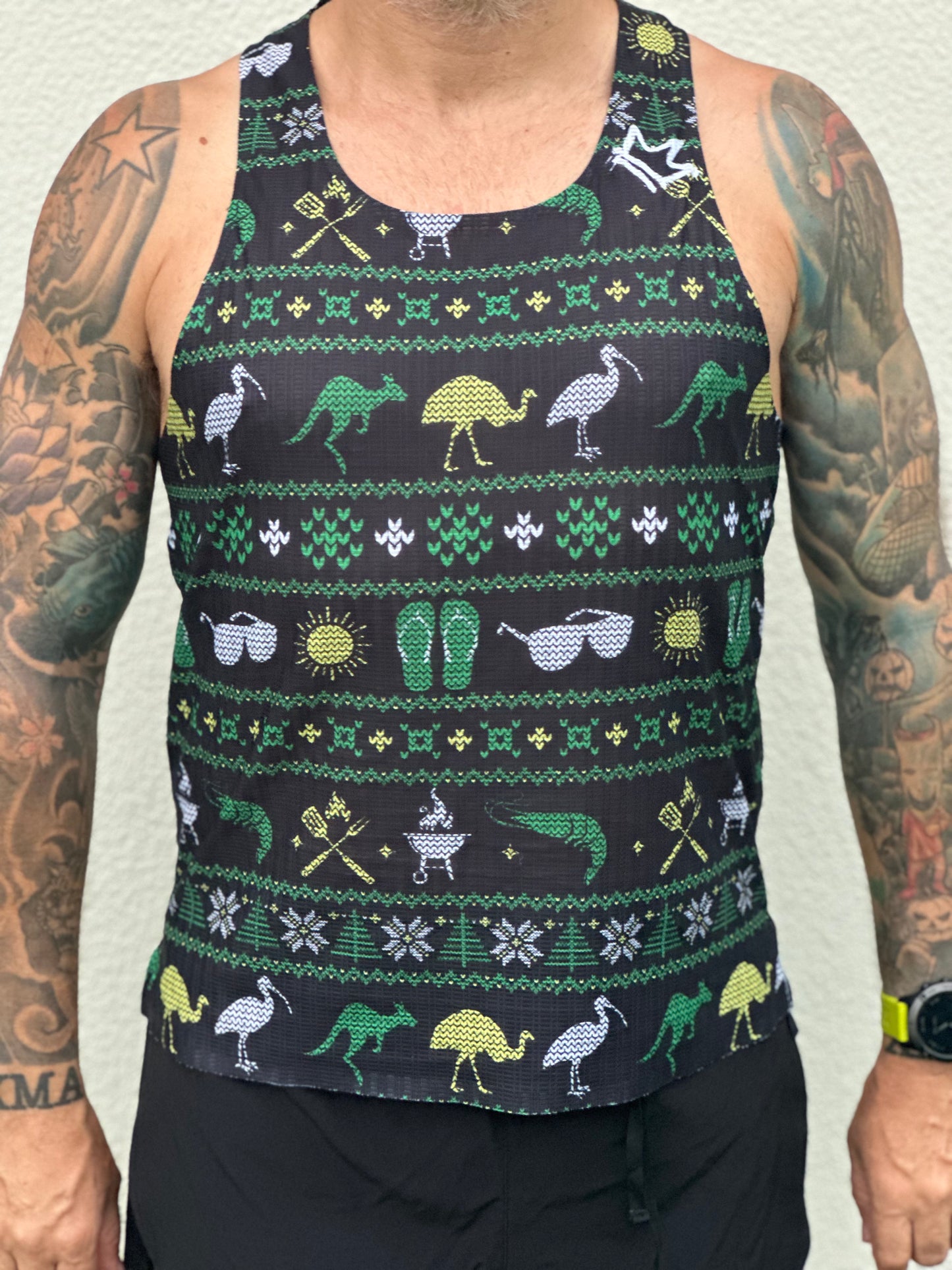 Mens Ugly Christmas Singlet