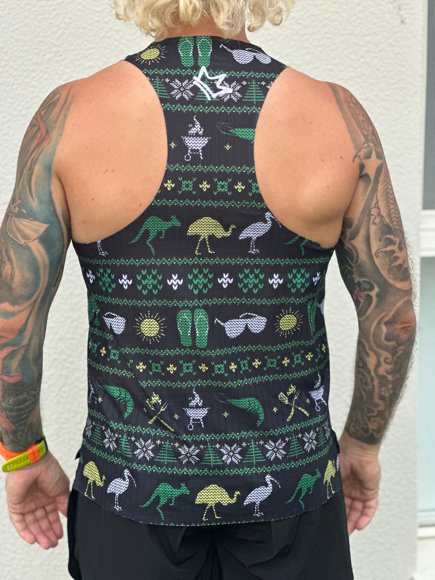 Mens Ugly Christmas Singlet