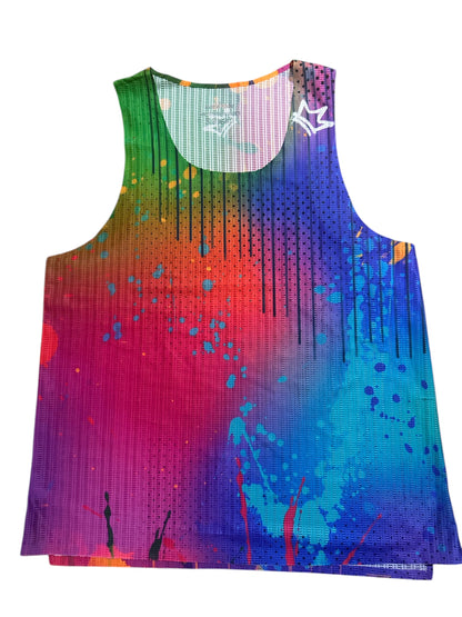 Womens Running Singlet Technicolour