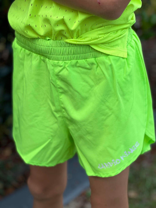 Running Shorts - Neon Green